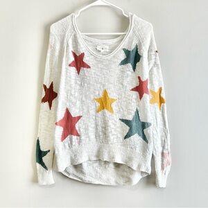 Lou & Grey Star Scoop Neck Sweater
